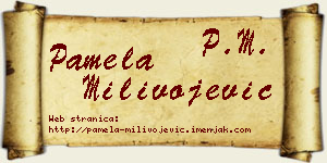 Pamela Milivojević vizit kartica